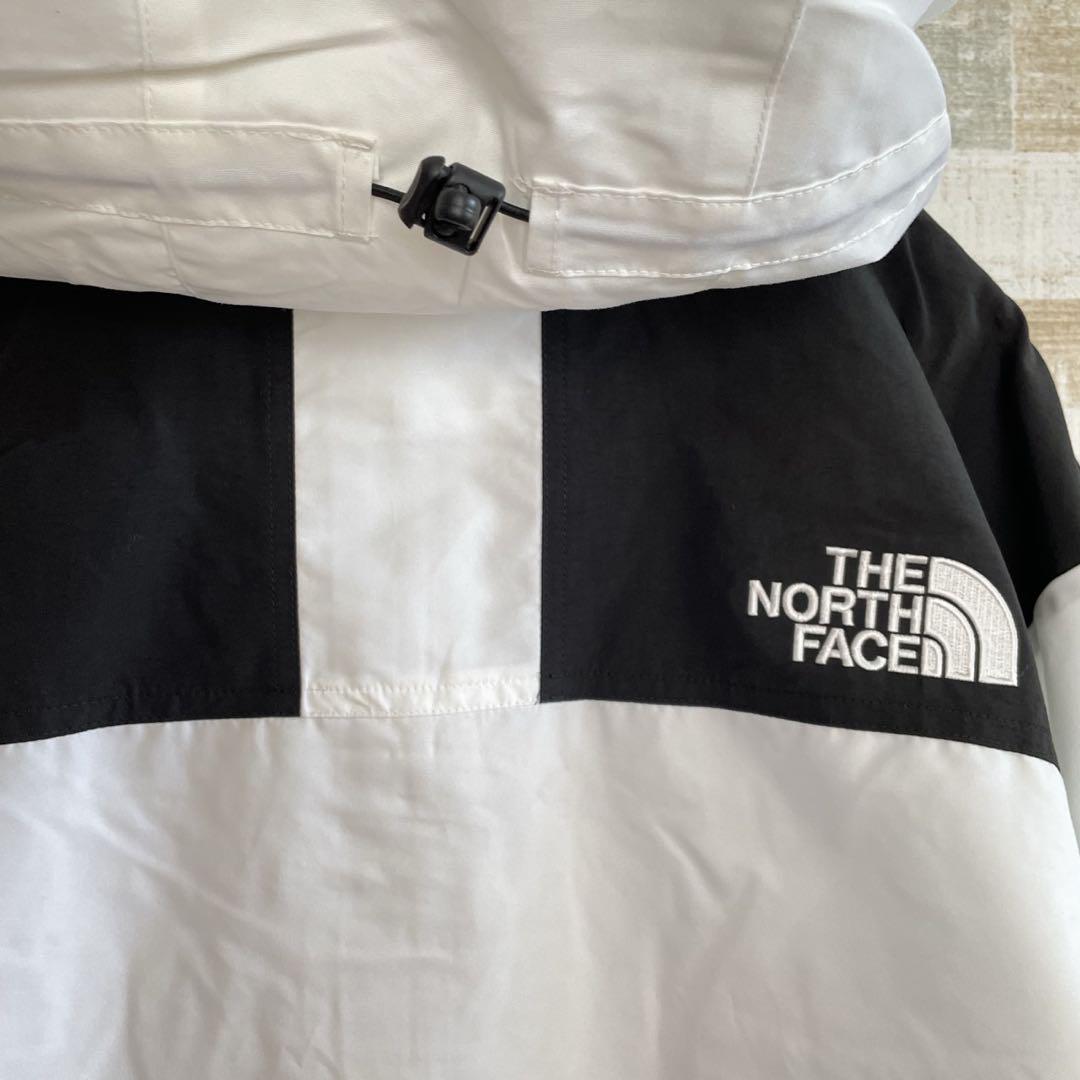 正規品 ノースフェイス【新品】WHITE LABEL マウンテンパーカー 白×黒 正規品 ノースフェイス【新品】WHITE LABEL マウンテンパーカー 白×黒