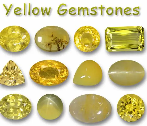 Yellow gemstones